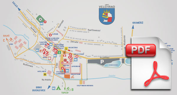 Velehrad 2019 - mapa areálu