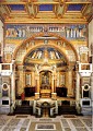 Mše v bazilice sv. Praxedy v Římě